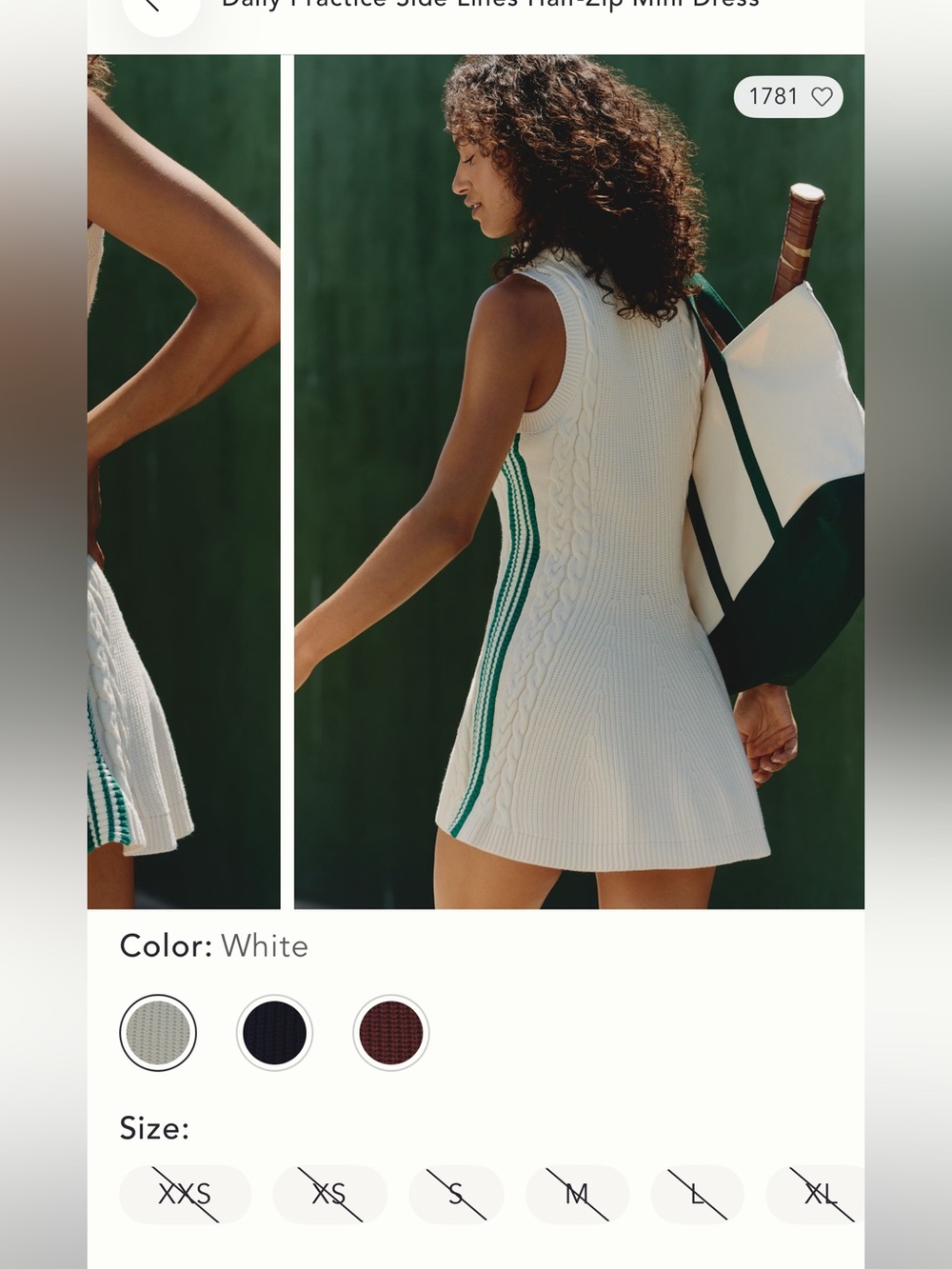 Anthropologie half zip mini dress 
SOLD OUT ONLINE - Picture 6 of 6